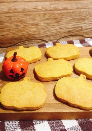 ハロウィンに♡簡単かぼちゃクッキーGF-レシピのメイン写真