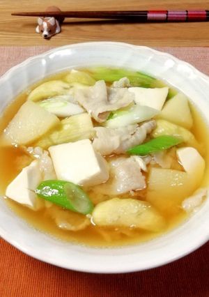 ＊豚肉なすじゃが芋ほっこり味噌汁＊-レシピのメイン写真