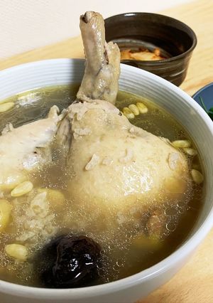 簡単!鶏もも肉で参鶏湯♪-レシピのメイン写真