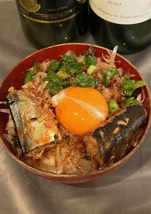 秋刀魚とオニオンスライスの大人ねこまんま-レシピのメイン写真