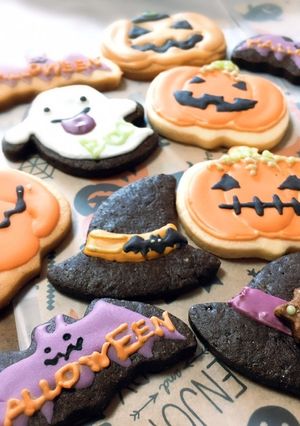 ハロウィンアイシングクッキー-レシピのメイン写真