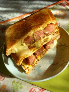 ウインナー&卵焼きのホットサンド-レシピのメイン写真