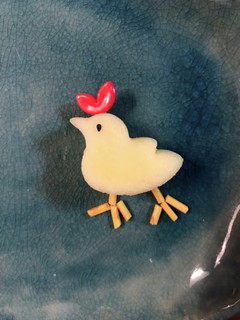 りんご型抜き*鳥さん-レシピのメイン写真