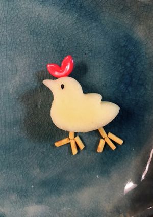 りんご型抜き＊鳥さん-レシピのメイン写真