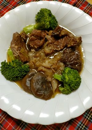 減塩♪ポークと椎茸の赤ワイン煮-レシピのメイン写真