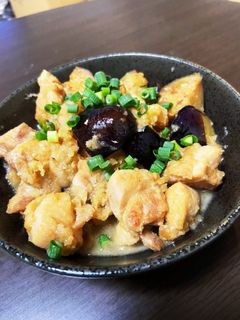 鶏肉となすの甘酢みぞれ炒め-レシピのメイン写真