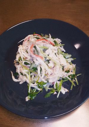 簡単☆適当！切り干し大根&豆苗サラダ-レシピのメイン写真