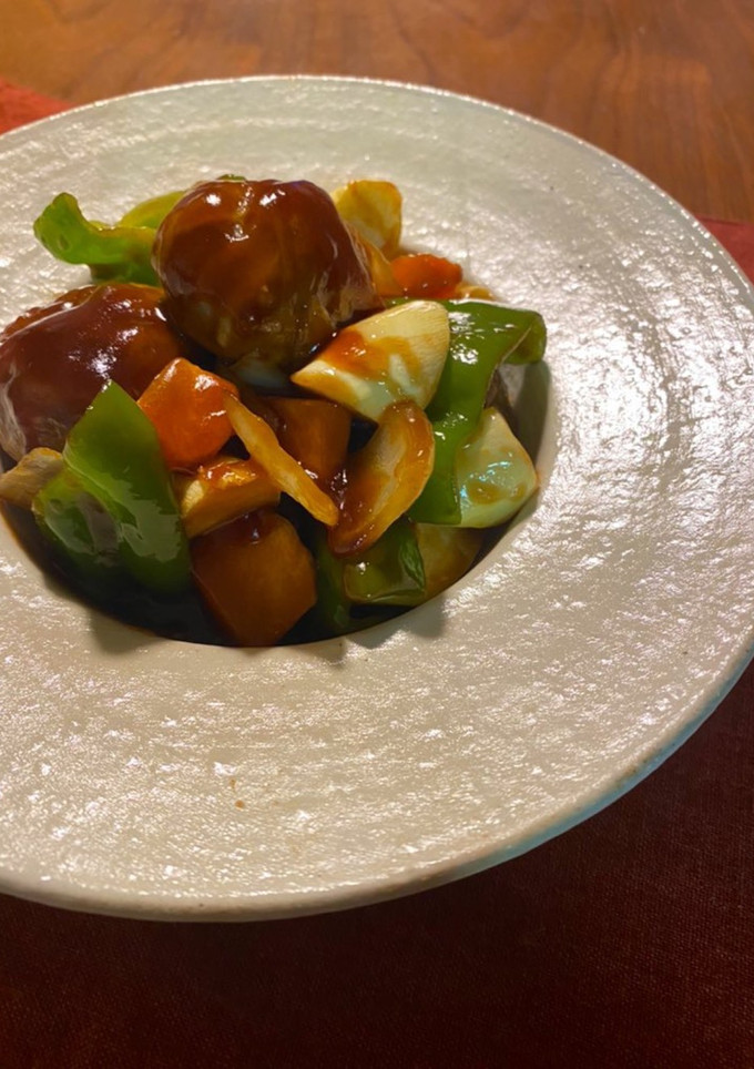 栗の中華料理決定版！栗の肉巻き酢豚-レシピのメイン写真
