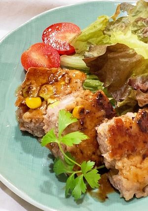 丸めない！一気に焼いて作る簡単つくね-レシピのメイン写真