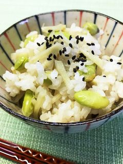 枝豆と新生姜の炊き込みご飯-レシピのメイン写真