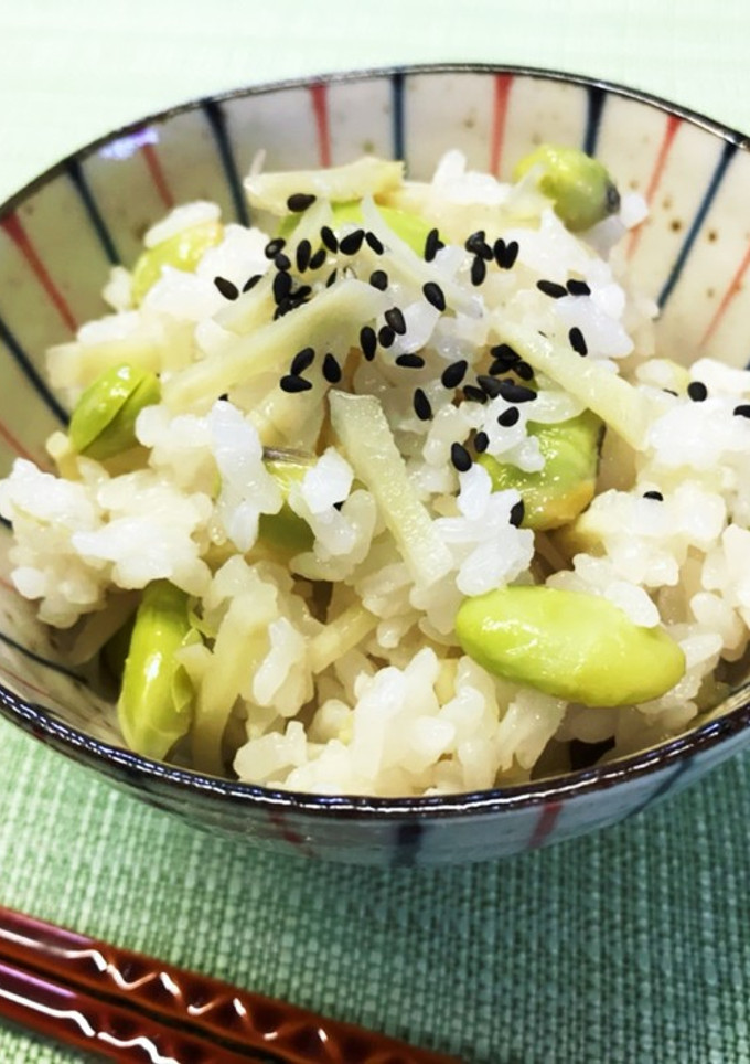 枝豆と新生姜の炊き込みご飯-レシピのメイン写真