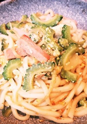 ゴーヤーチャンプルうどん-レシピのメイン写真
