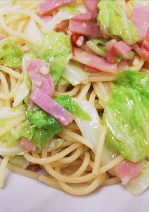 キャベツとベーコンのペペロンチーノ-レシピのメイン写真