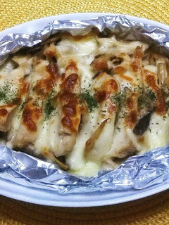 鶏胸肉とエリンギのチーズ焼き-レシピのメイン写真