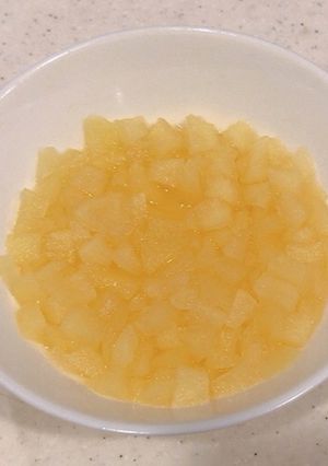 レンジで簡単！りんごのコンポート-レシピのメイン写真