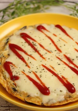 痛風対策！ひじきピザ☆小麦粉不要-レシピのメイン写真