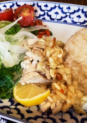 炊飯器で簡単カオマンガイ　-南海鶏飯--レシピのメイン写真