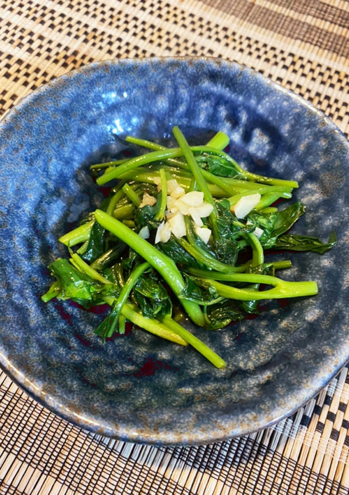 青菜の翡翠炒め風♪空芯菜炒め-レシピのメイン写真