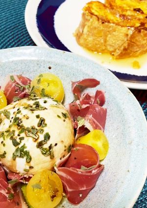 1分で簡単、お洒落な前菜！ブラータチーズ-レシピのメイン写真