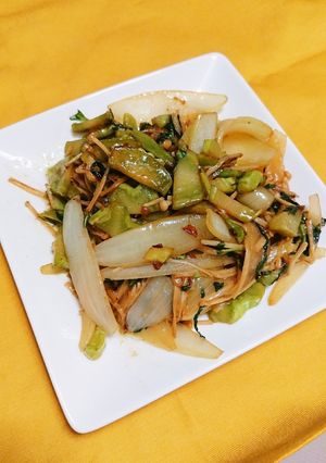 ブロッコリーの茎　にんにくバター醤油-レシピのメイン写真