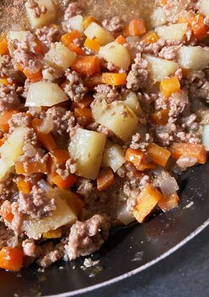 離乳食完了期幼児食　ひき肉の肉じゃが-レシピのメイン写真