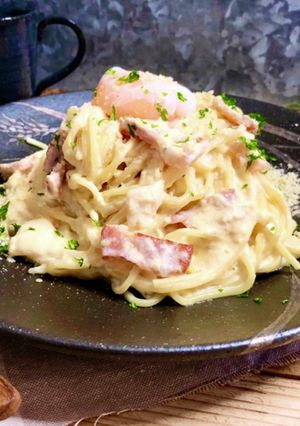 ワンパン カルボナーラ-レシピのメイン写真