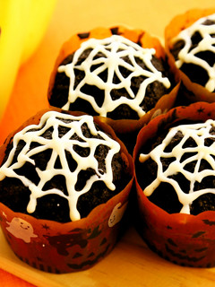ハロウィンに♫甘可愛いバナナカップケーキ-レシピのメイン写真