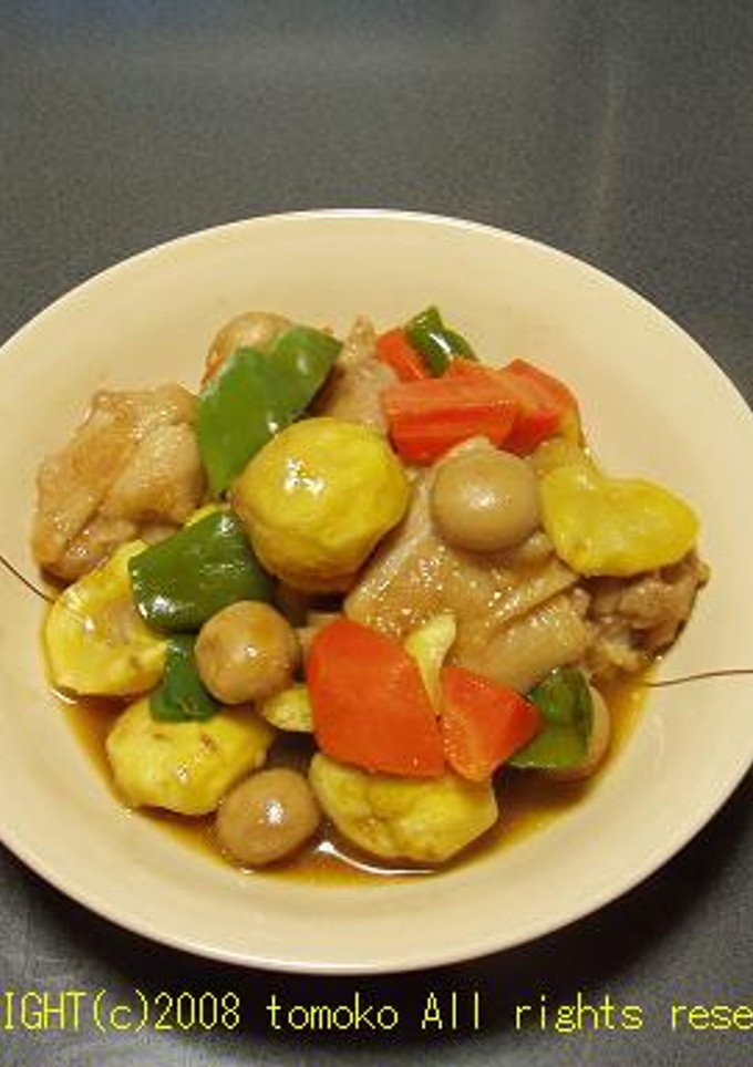 鶏肉と栗の中華煮-レシピのメイン写真