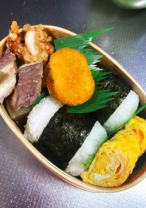 おにぎり弁当かなり手抜き-レシピのメイン写真