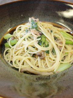 小松菜の和風パスタ-レシピのメイン写真