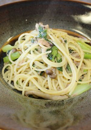 小松菜の和風パスタ-レシピのメイン写真