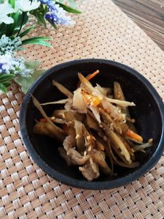 ごぼうのしぐれ煮(きんぴらごぼう)-レシピのメイン写真