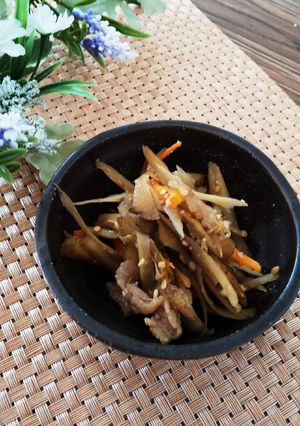 ごぼうのしぐれ煮(きんぴらごぼう)-レシピのメイン写真