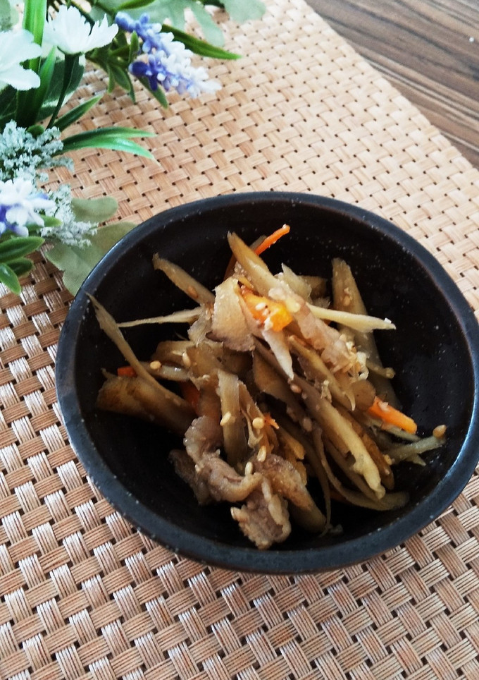 ごぼうのしぐれ煮(きんぴらごぼう)-レシピのメイン写真
