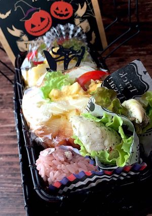 卵サンドとミニおにぎり弁当 詰め方-レシピのメイン写真