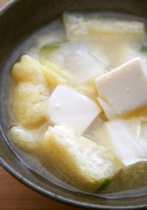 白菜・豆腐のふわ甘お味噌汁♪-レシピのメイン写真