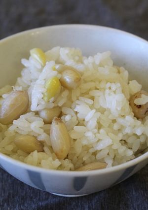 絶品田舎めし！秋の味覚！落花生ごはん-レシピのメイン写真