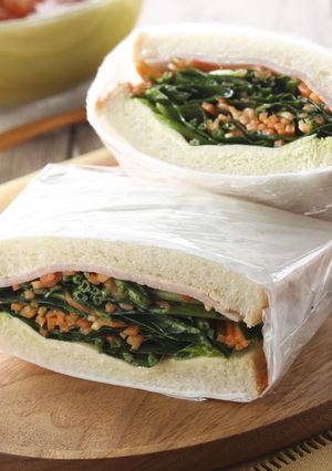 水のほうれん草のシンプルサンド-レシピのメイン写真
