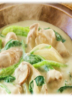 水のほうれん草と鶏のクリーム煮-レシピのメイン写真
