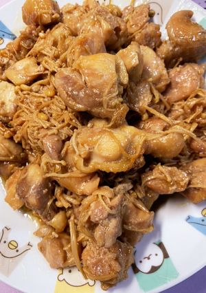 鶏肉とえのきのシャキシャキ炒め-レシピのメイン写真