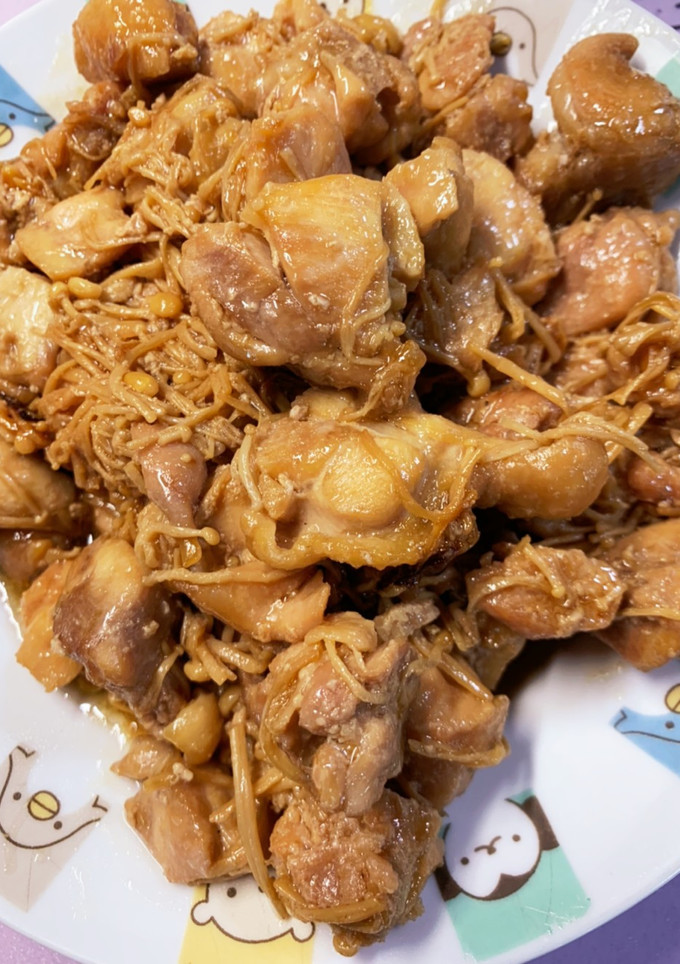 鶏肉とえのきのシャキシャキ炒め-レシピのメイン写真