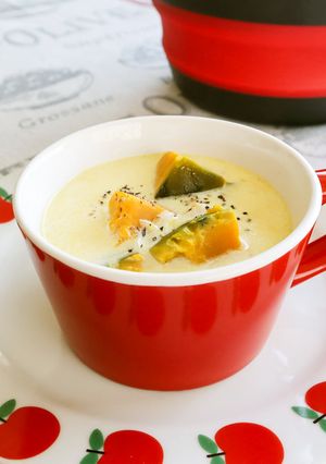 レンジでほわっと柔らか！かぼちゃスープ-レシピのメイン写真