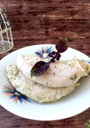 ささみでサラダチキン バジル味-レシピのメイン写真