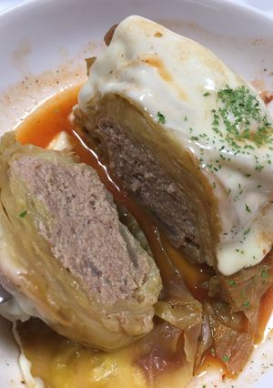 チーズをかけて〜圧力鍋でロールキャベツ♪-レシピのメイン写真