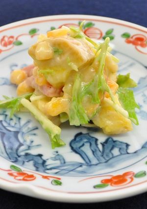 焼き芋のサラダ 西京白みそ和え-レシピのメイン写真