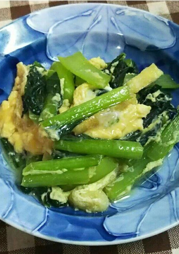 小松菜と油揚げの炒め煮-レシピのメイン写真