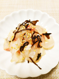 鯛の塩昆布和え-レシピのメイン写真