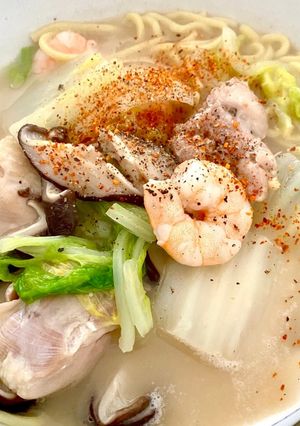 具沢山鶏白湯ラーメン-レシピのメイン写真