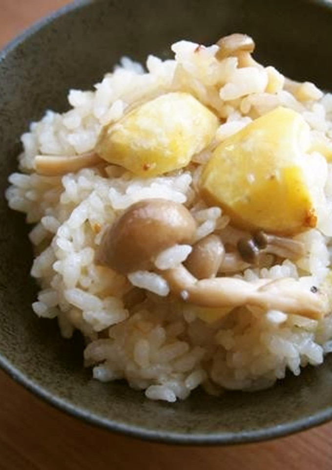 栗・しめじの炊き込みご飯♪-レシピのメイン写真
