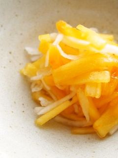 柿と大根のなます♪-レシピのメイン写真